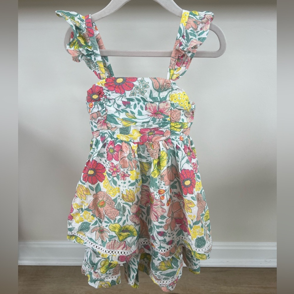 cupcakes & cashmere Floral Kids Dress - Multicolor